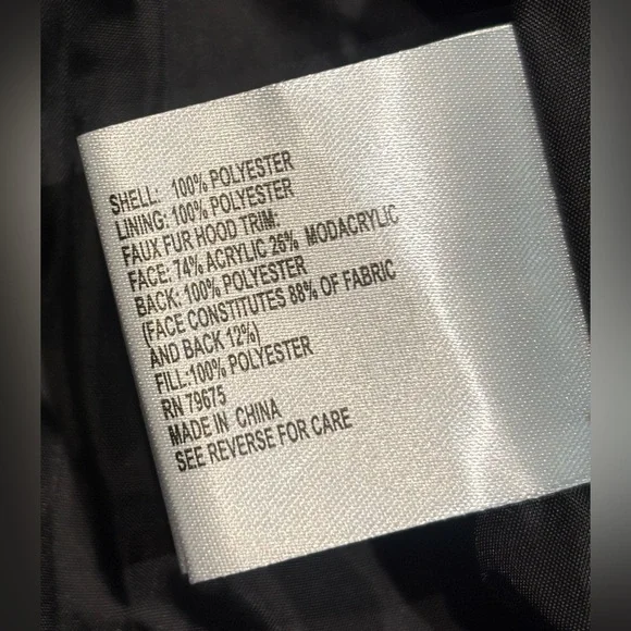 Michael Kors 💅❄️ Black Maxi Long Fur Winter Puffer Coat MK Jacket M NEW $330